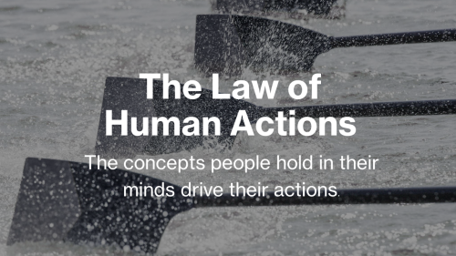 The Law of Human Actions Defines What One Is Doing