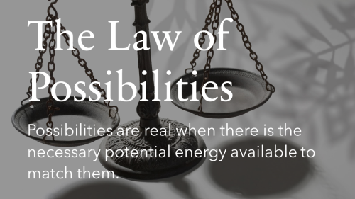 The Law of Possibilities – The Driver of Personal and Institutional Expansion